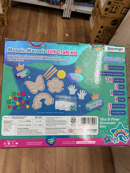 Bloomingo Welcome to My Garden - Mosaic Marvels DIY Craft Kit