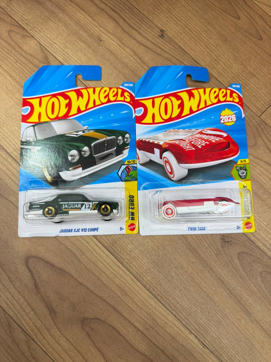 SINGLE HOT WHEELS CAR JAGUAR XJC V12 COUPE AND TWIN TAGS