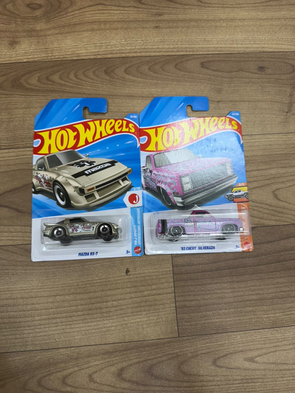 MAZDA RX-7 AND 83 CHEVY SILVERADO: SINGLE HOT WHEELS CARS