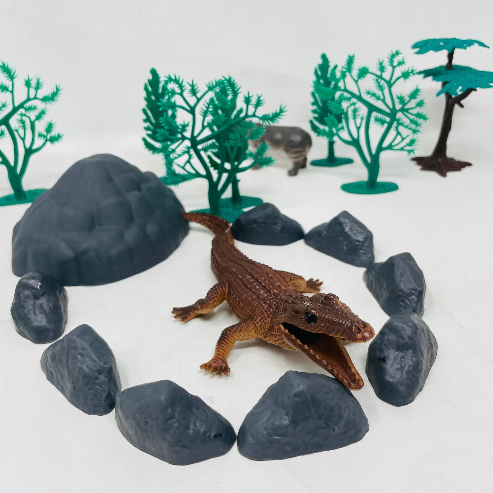 Open Ended Wild Animals Playset