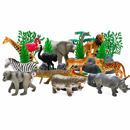 Open Ended Wild Animals Playset