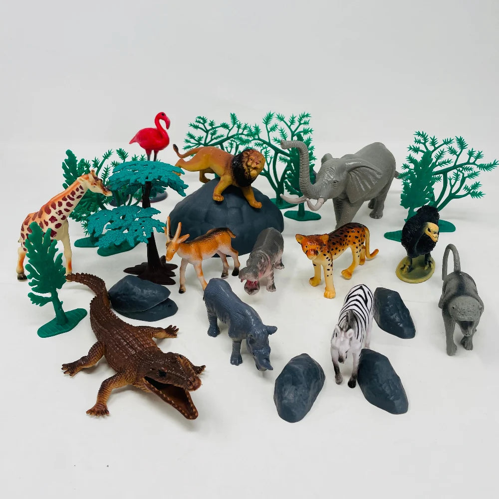 Open Ended Wild Animals Playset