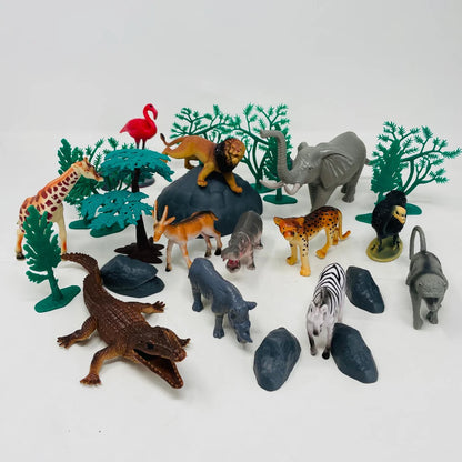 Open Ended Wild Animals Playset