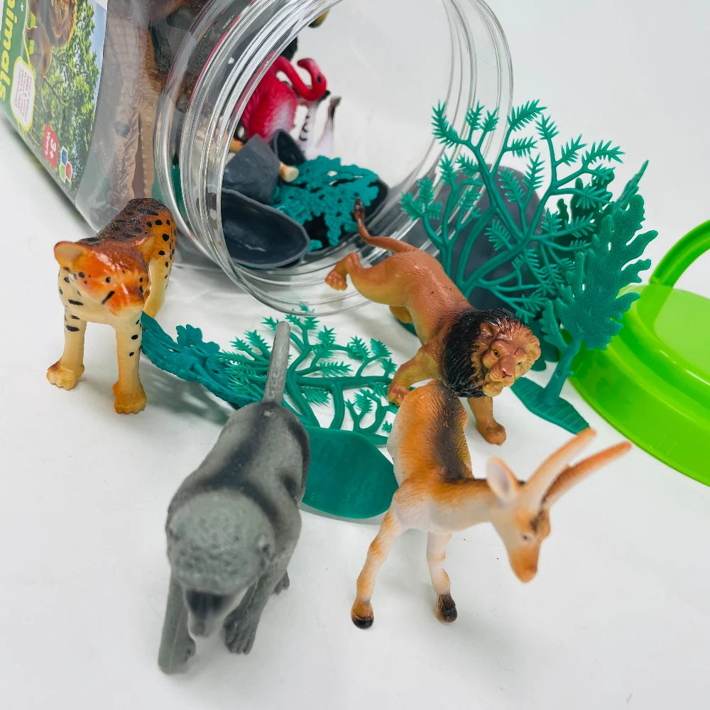 Open Ended Wild Animals Playset