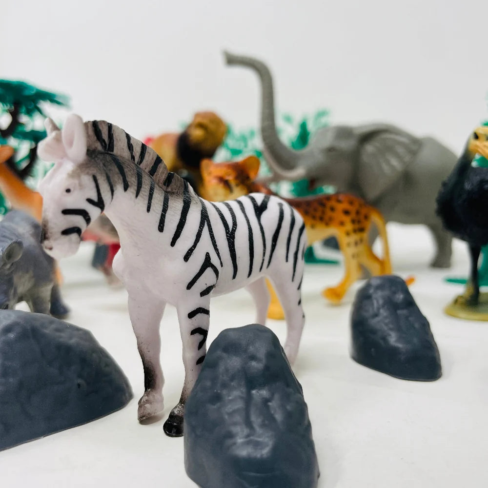 Open Ended Wild Animals Playset