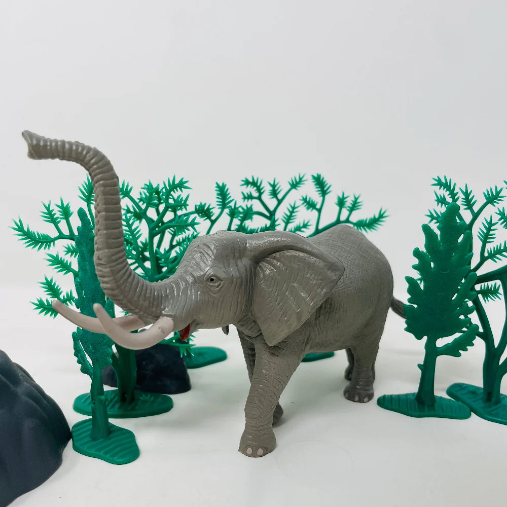 Open Ended Wild Animals Playset