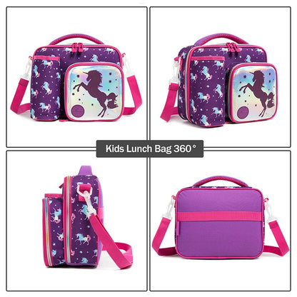 Cartoon Themed Insulated Lunch Bag