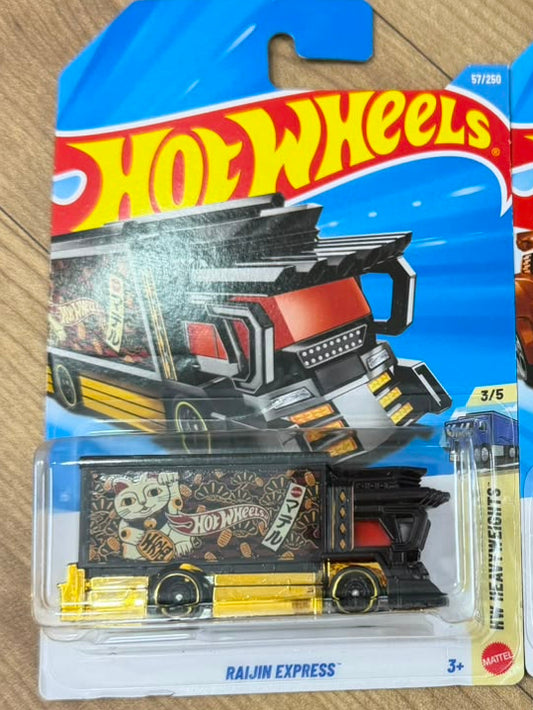SINGLE HOT WHEELS CAR RAIJIN EXPRESS