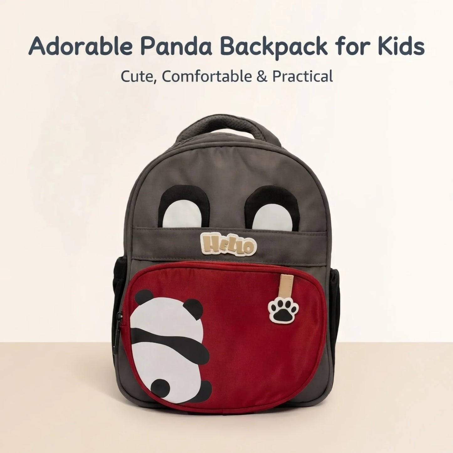 3D Panda Kids School Bag