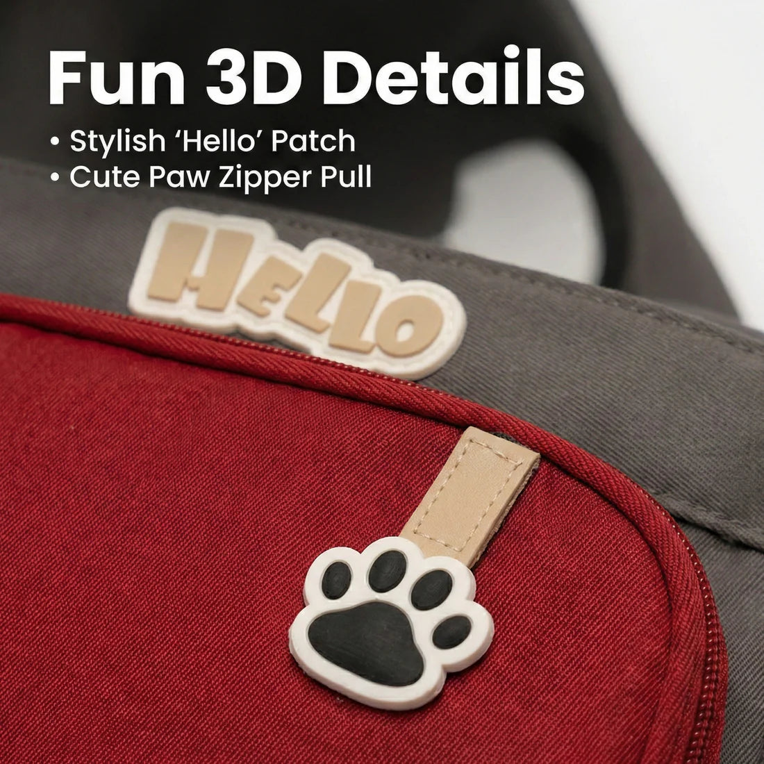 3D Panda Kids School Bag
