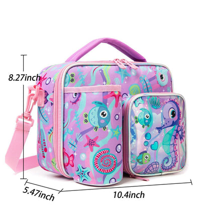 Cartoon Themed Insulated Lunch Bag