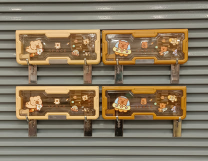 New Designs Magnetic Pencil Case with Sharpener- Stationary Organizer Pencil Box for Girls, Kids, Boys (Multicolor)