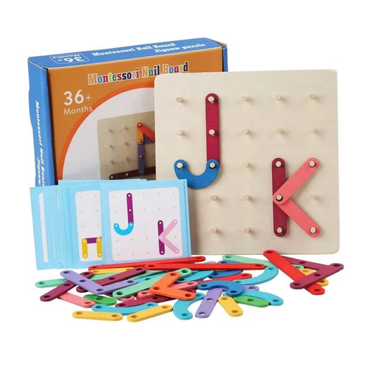 Montessori Nail Board Jigsaw Puzzle