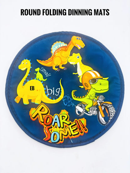 Folding round dinning mats