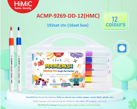 DoodleDash Acrylic Pen Marker - 12 colors