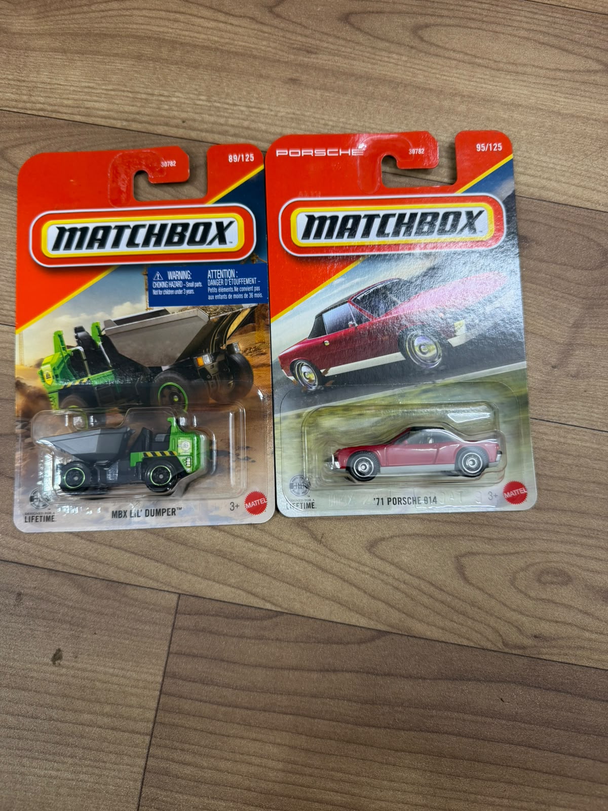 71 PORSCHE 914 (MATCHBOX CAR- 30782) AND MBX LIL DUMPER (MATCHBOX CAR- 30782)