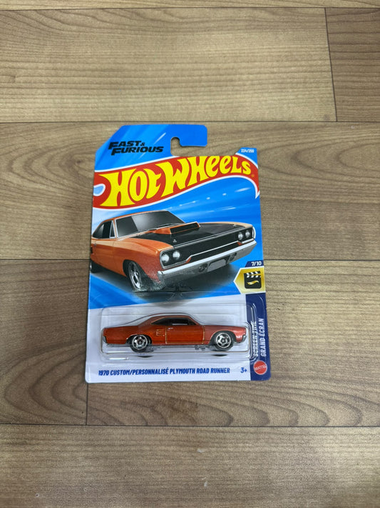1970 CUSTOM/ PERSONNALISE PLYMOUTH ROAD RUNNER - SINGLE HOTWHEELS