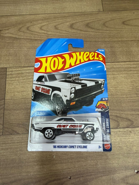 65 MERCURY COMET CYCLONE- WHITE - SINGLE HOTWHEELS