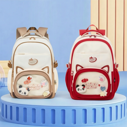 Panda- Cat Ear Kids School Bag | Lightweight Backpack