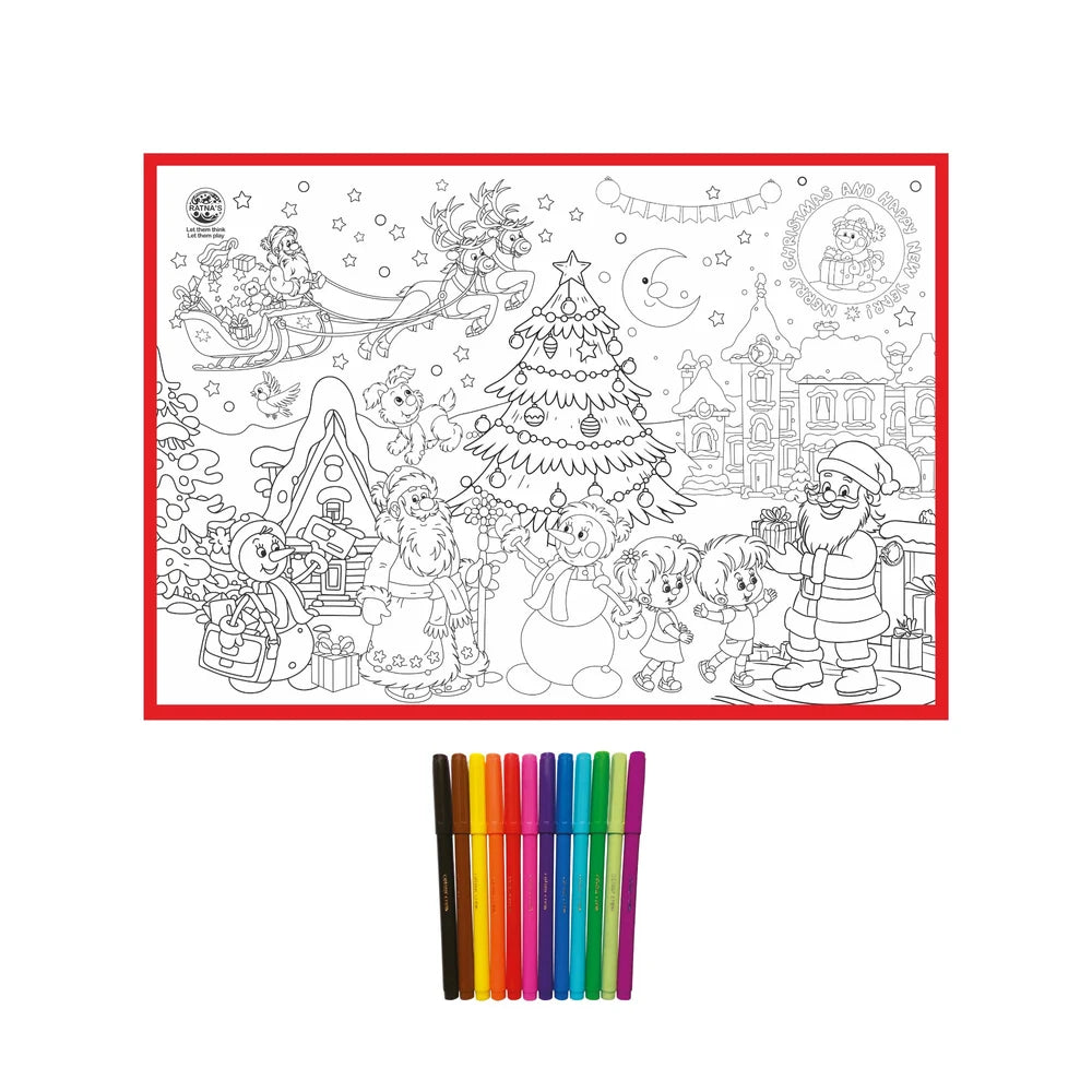 My Colouring Mat- Christmas Party