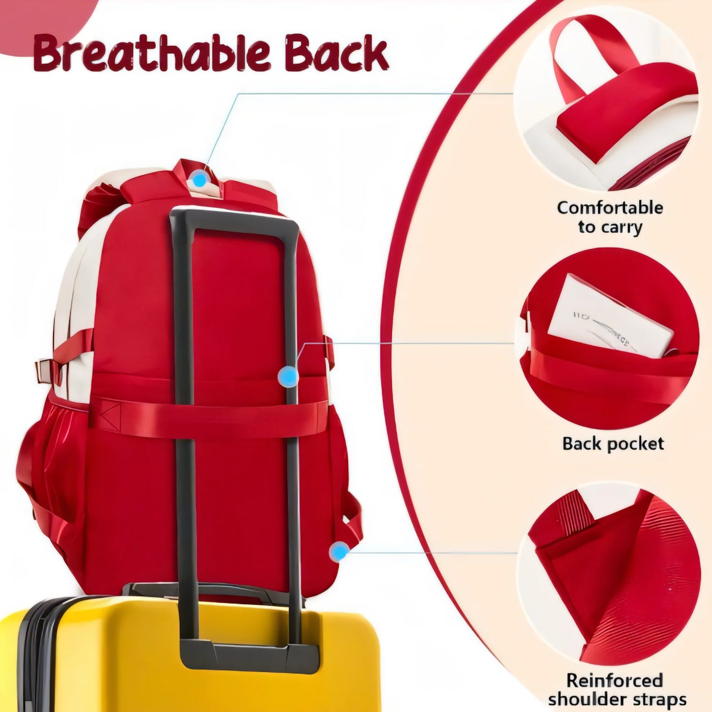 Panda- Cat Ear Kids School Bag | Lightweight Backpack