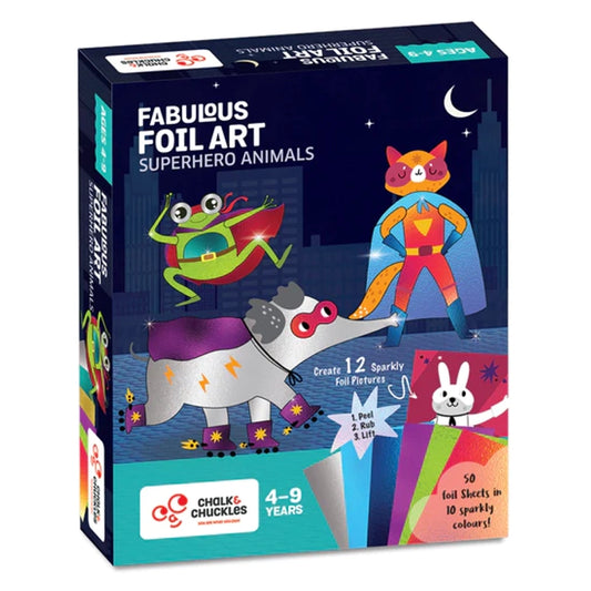 Fabulous Foil Art- Superhero Animals