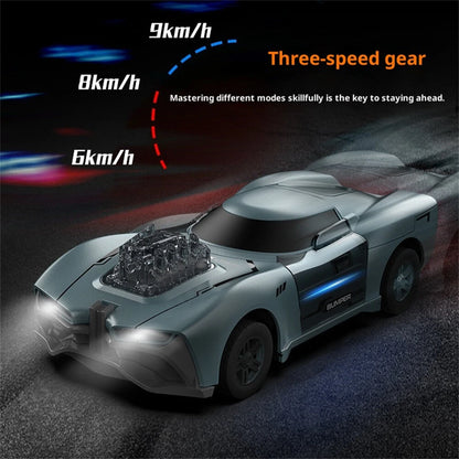 2PCS Crazon PZ24241A RTR 2.4G RC Car Battle Crash Racing Three Speed Gears LED Light Remote Control Vehicles Models Toys Kids Children Gifts - Blue +Gold