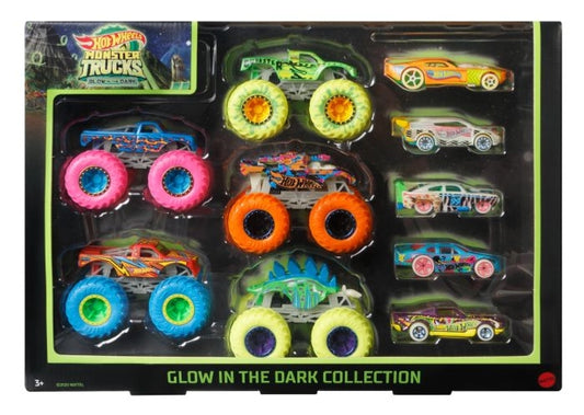 Hot Wheels Monster Trucks Glow In the Dark Multipack
