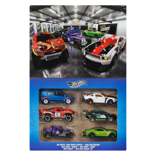 Hot Wheels 2026 Silver Series Legends Car Set Of 6 Legends Vehicles and 6 FANTASY HOTWHEELS CARS