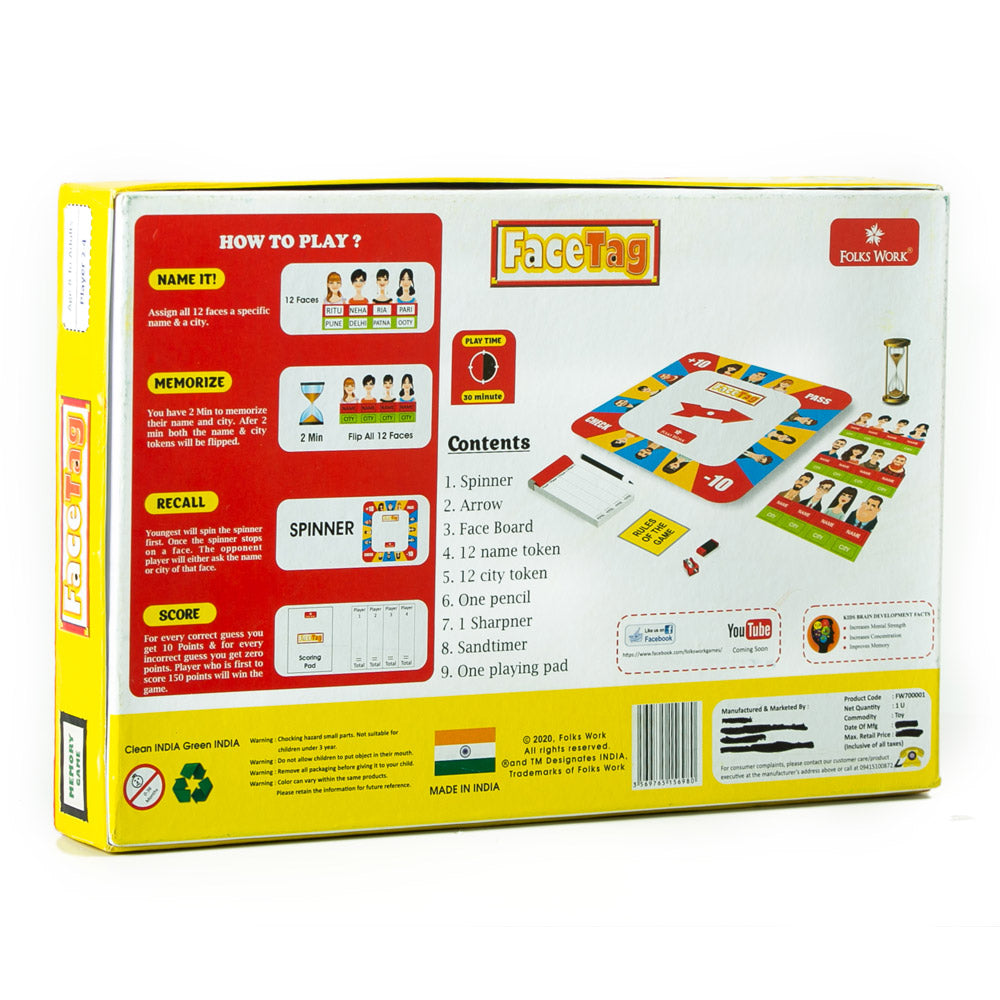 FOLKS WORK-  Face Tag