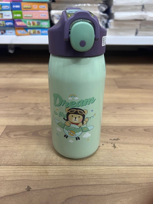 Sipper Bottles-Water Bottle for Kids Travel Time Insulated Stainless Steel