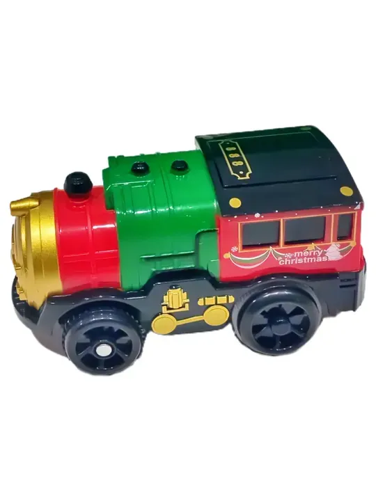 Christmas Rail Train Set, Railway "New Year's Adventures", 70 pieces