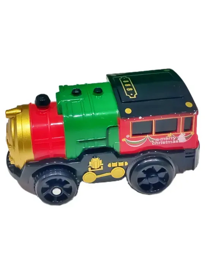 Christmas Rail Train Set, Railway "New Year's Adventures", 70 pieces