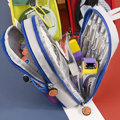 Sports Jersey Pencil Pouch- Football and Basketball