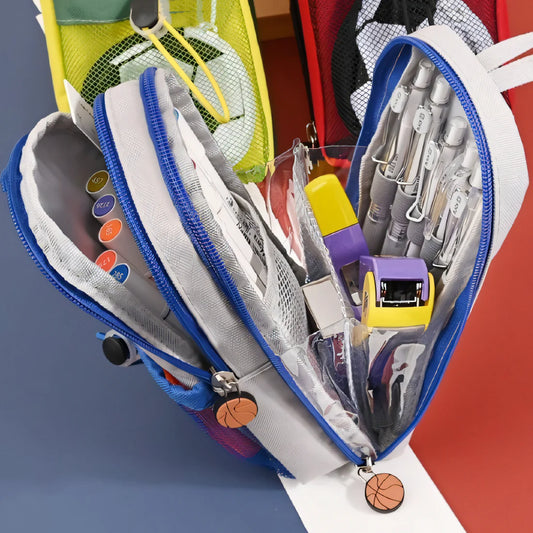 Sports Jersey Pencil Pouch- Football and Basketball