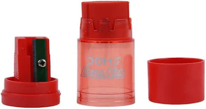 DOMS ErasNer 2in1 – Pencil Sharpener + Eraser Combo – Compact School Stationery (Set of 20)