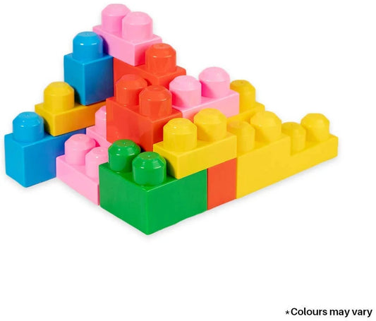 Ratnas's Giant Blocks 50 Pcs Big Building Bag with Big Building Blocks